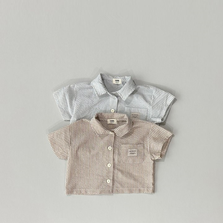 2023 Summer Korean Style ins Casual Suit for Boys and Girls Infants Striped Pocket Top Tooling Shorts