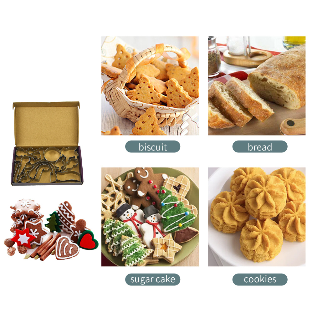 Musical instrument suit stainless steel biscuit mold cartoon music shape baking cake mold cookie rice ball cutting mold