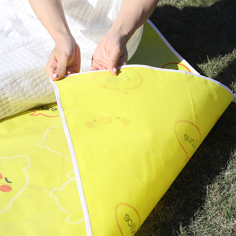 Outdoor Picnic Mat Folding Portable Waterproof Thickened Ins Outings Camping Moisture Mat to Customize Factory in stock