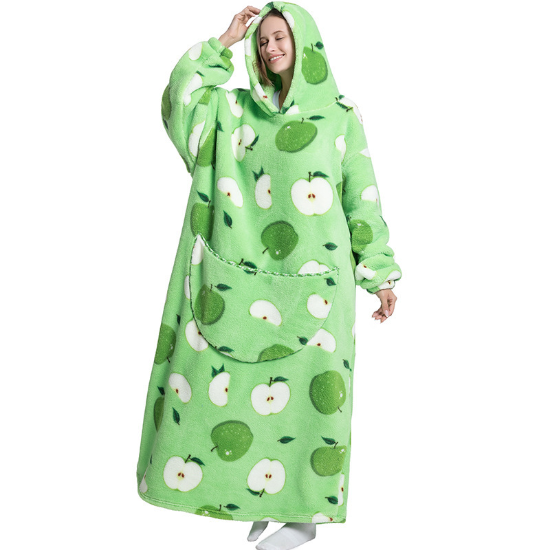 Blanket Hoodie Cold-proof Clothing Cold-proof Sweatshirt Oversized Warm Pullover Lazy Sweatshirt Extended