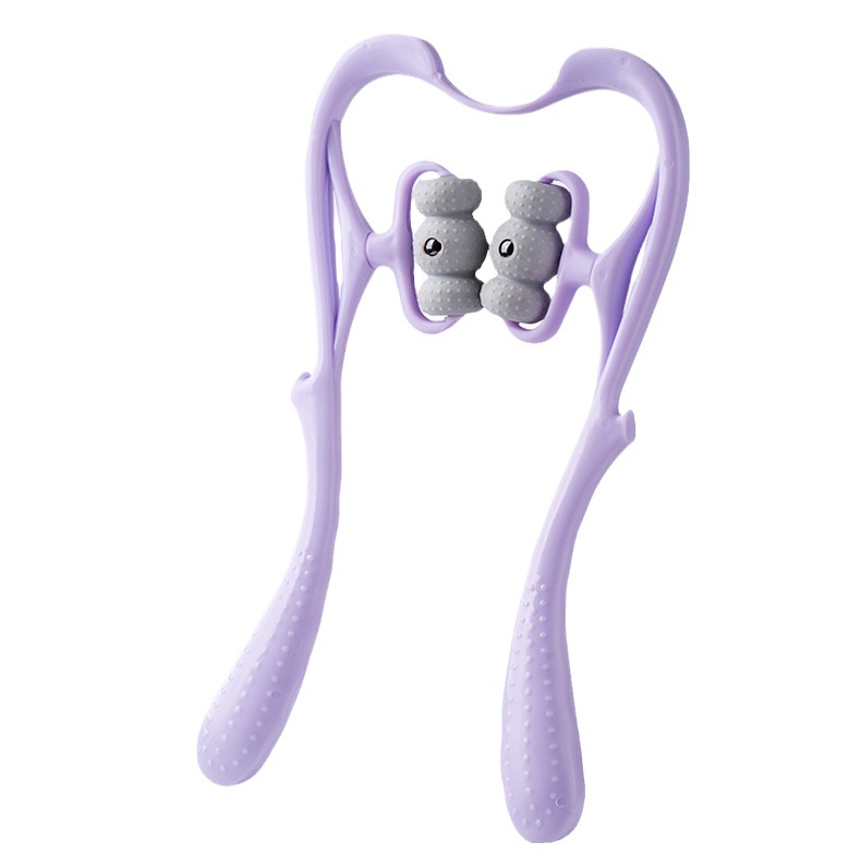 六轮颈椎按摩器夹脖子按摩神器颈部揉捏按摩器手动多功能家用批发