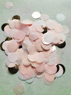 50g 2.5cm mixed color confetti color wave ball balloon filling proposal wedding opening ceremony throwing confetti