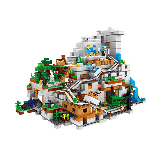 Compatible with Lego building block Organ Cave my world dark battle village boy puzzle assembly birthday gift