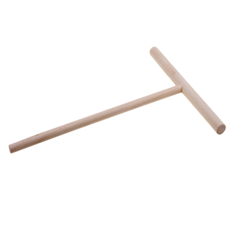 Pancake fruit rake round pancake fruit tool T-shaped egg cake scraper diy paste wooden tool