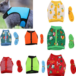 Small pet rabbit clothes ferret traction rope guinea pig chest back guinea pig vest type traction rope rabbit rope rabbit chest back
