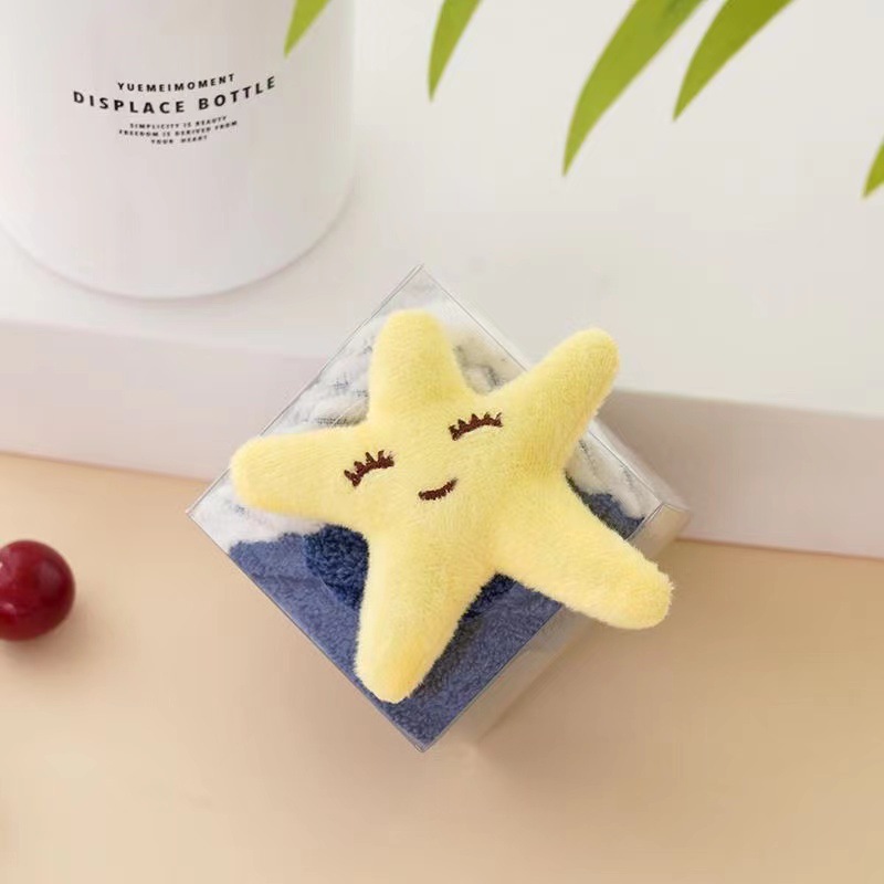 Cartoon Thickened Coral Fleece Hand Wipe Hand Gifts Children's Baby Gift Styling Towel Kindergarten Gift Box Square