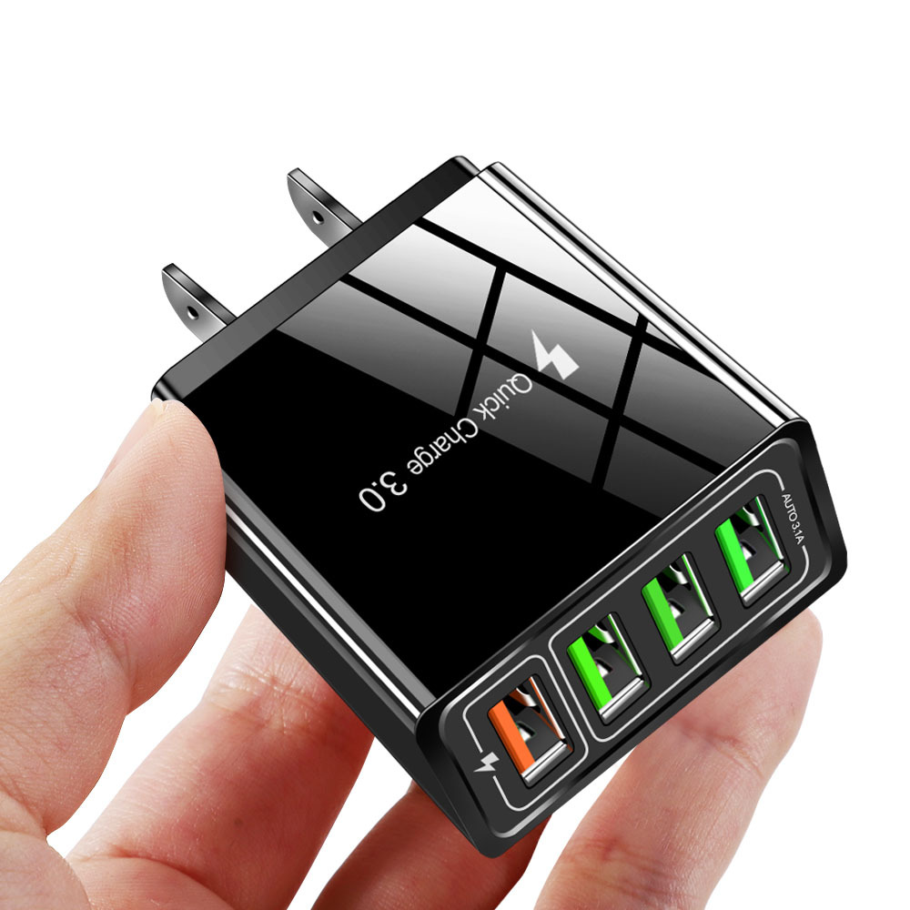 45W QC3.04 fast charging mobile phone charger 4USB European regulations US regulations British regulations charging head travel charge wholesale