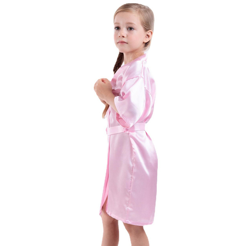 Cross-border Children's Long Bronzing Flower Girl Wedding Flower Girl Thin Sleeve Cardigan Morning Gown