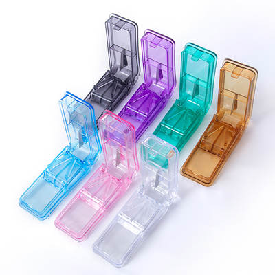 Pills PS Medicine Cutter Medicine Slitter Storage Medicine Cutting Two-in-One Travel Convenient Medicine Cutter Storage Box