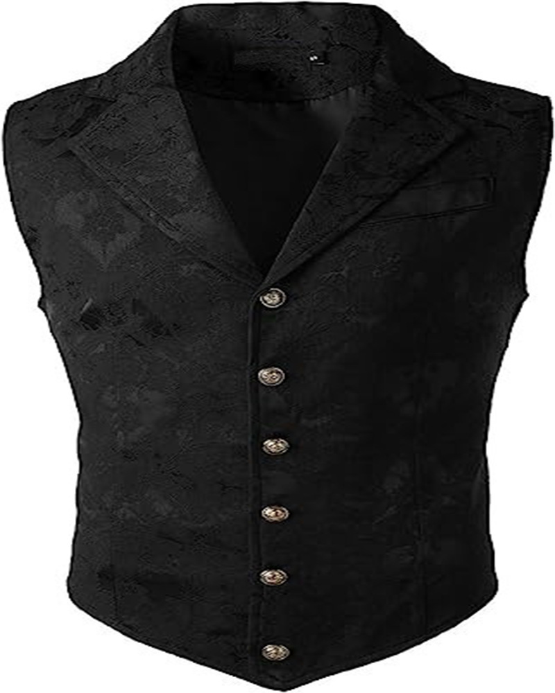 2024 Cross-border Men's Business Suit Vest Fashion British Vintage Vest Casual Suit Slim Vest in stock