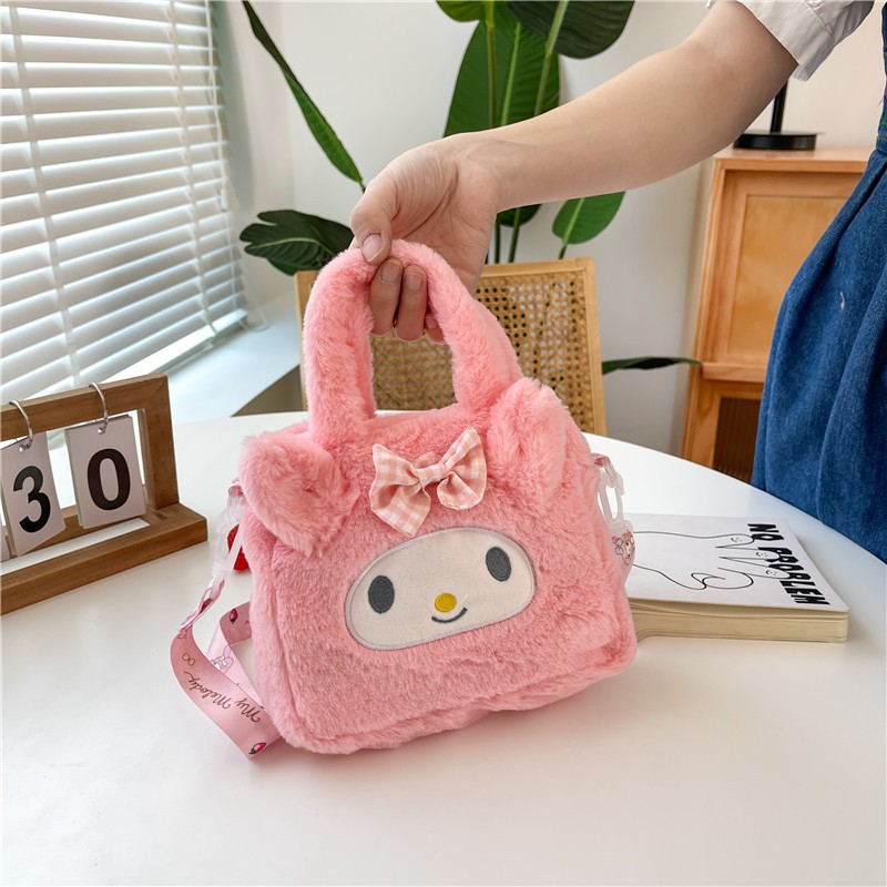 New cartoon cute handbag plush toy Japanese candy bag grab machine bag girl heart student gift wholesale