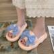 Bow Princess Sandals Women's Summer Outdoor Thick Bottom Slippers Indoor Home Non-Slip Soft Bottom 2023 New Style