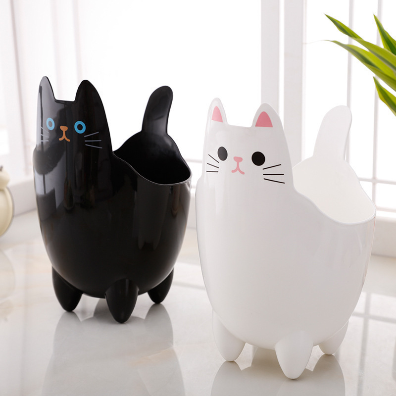 厚手の雑物の小さいものの筆立ての収納桶の動物のかわいい漫画のデスクトップのゴミ箱の小型家庭用のアイデアの女性|undefined