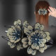 Duck clip-ink blue gray peach blossom