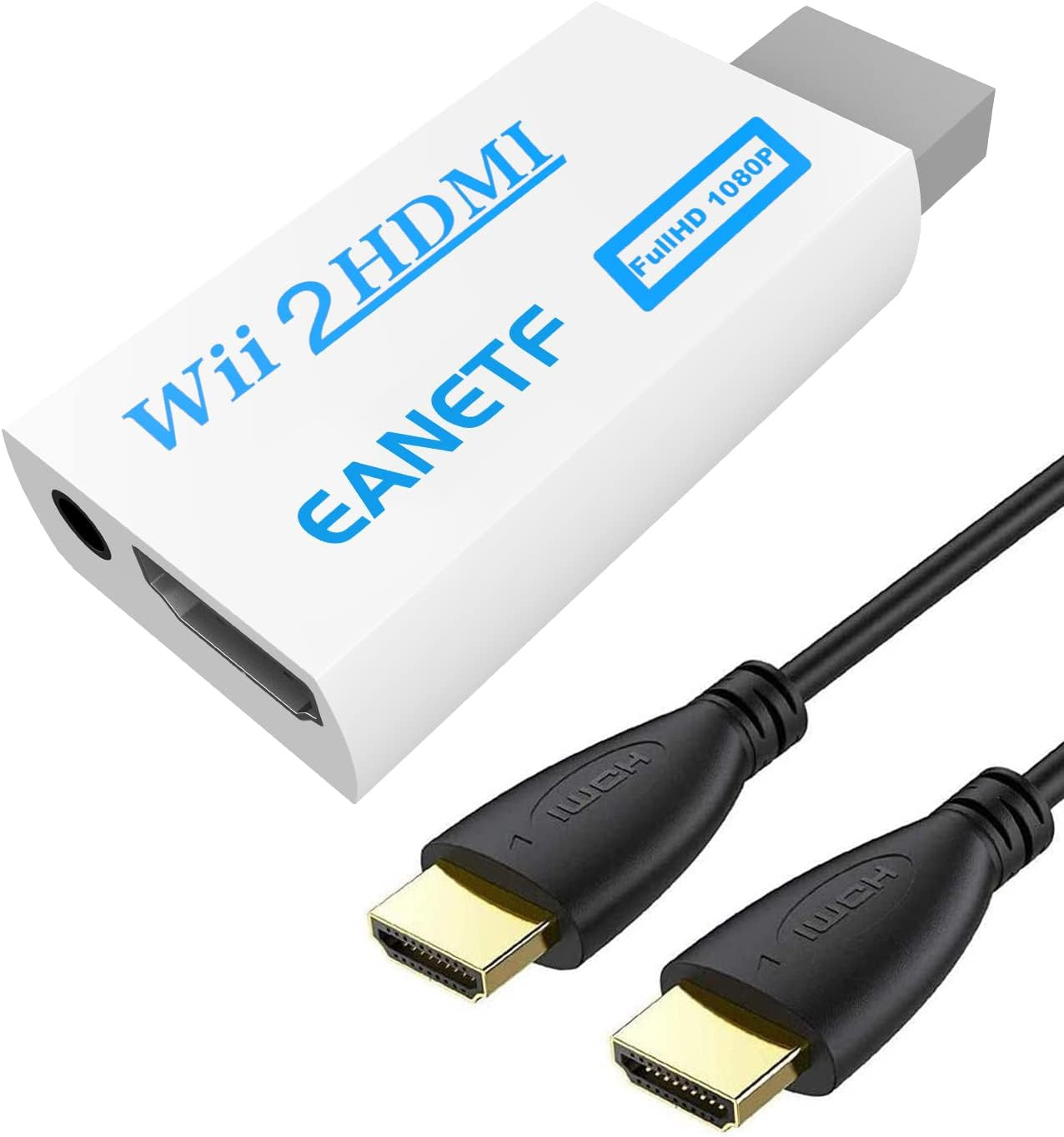 WII to HDMI converter with HDMI cable