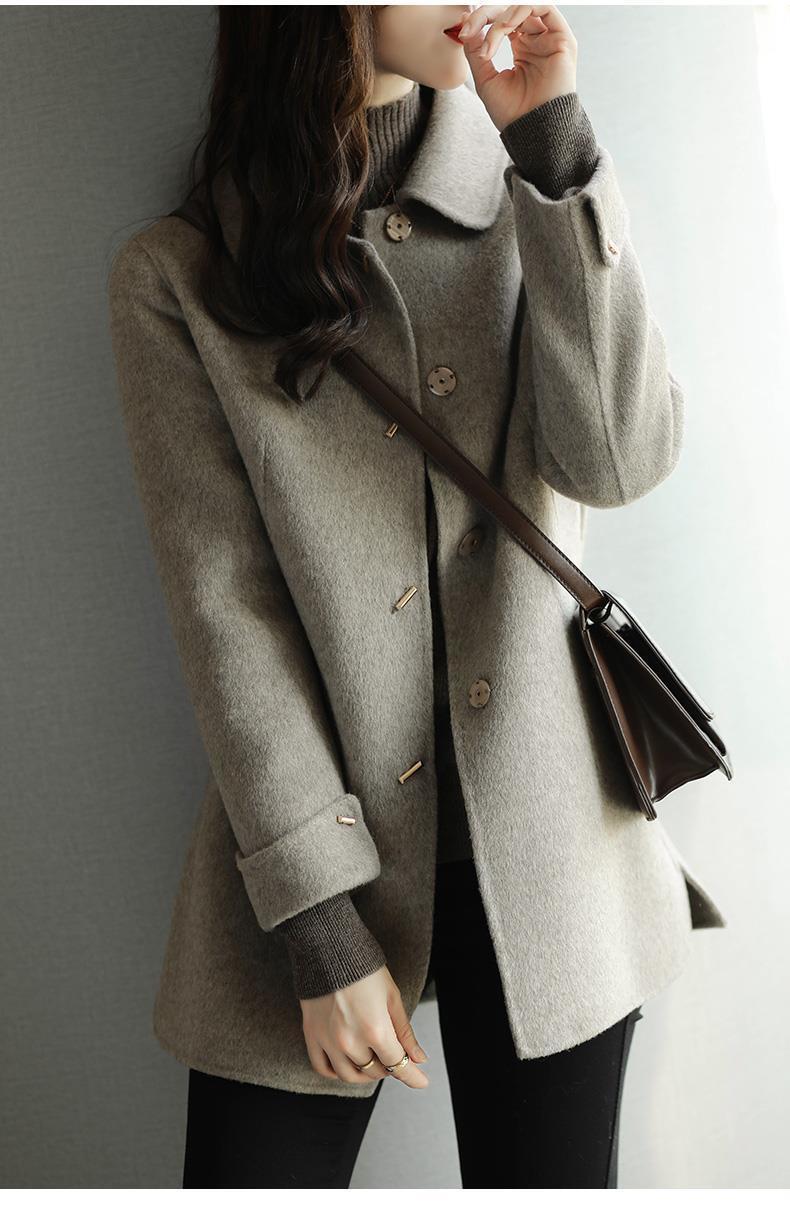 New Women's Fashion Small Casual Slim Versatile High-end Cotton Wool Coat Trendy Jacket_voghion.com