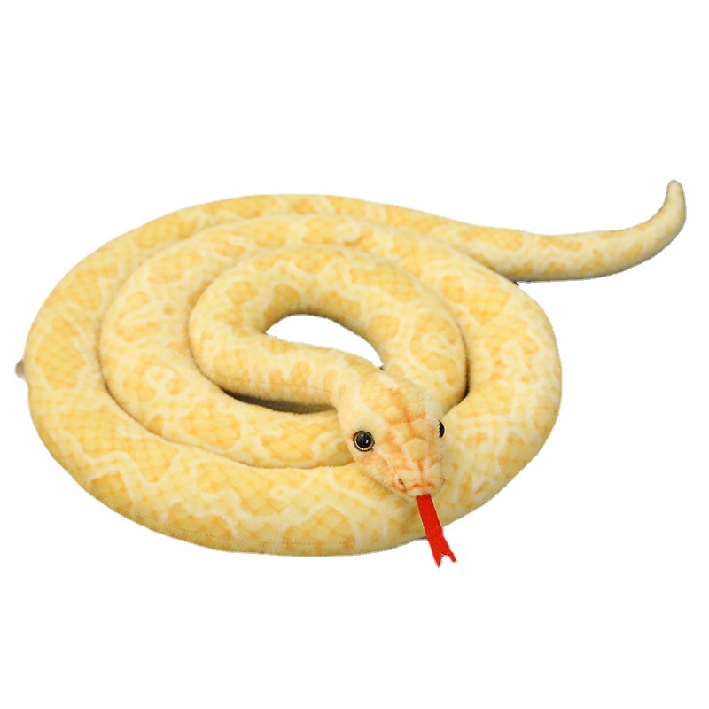 Halloween simulation snake plush boa constrictor toy whole person spoof props doll zodiac snake gift factory price