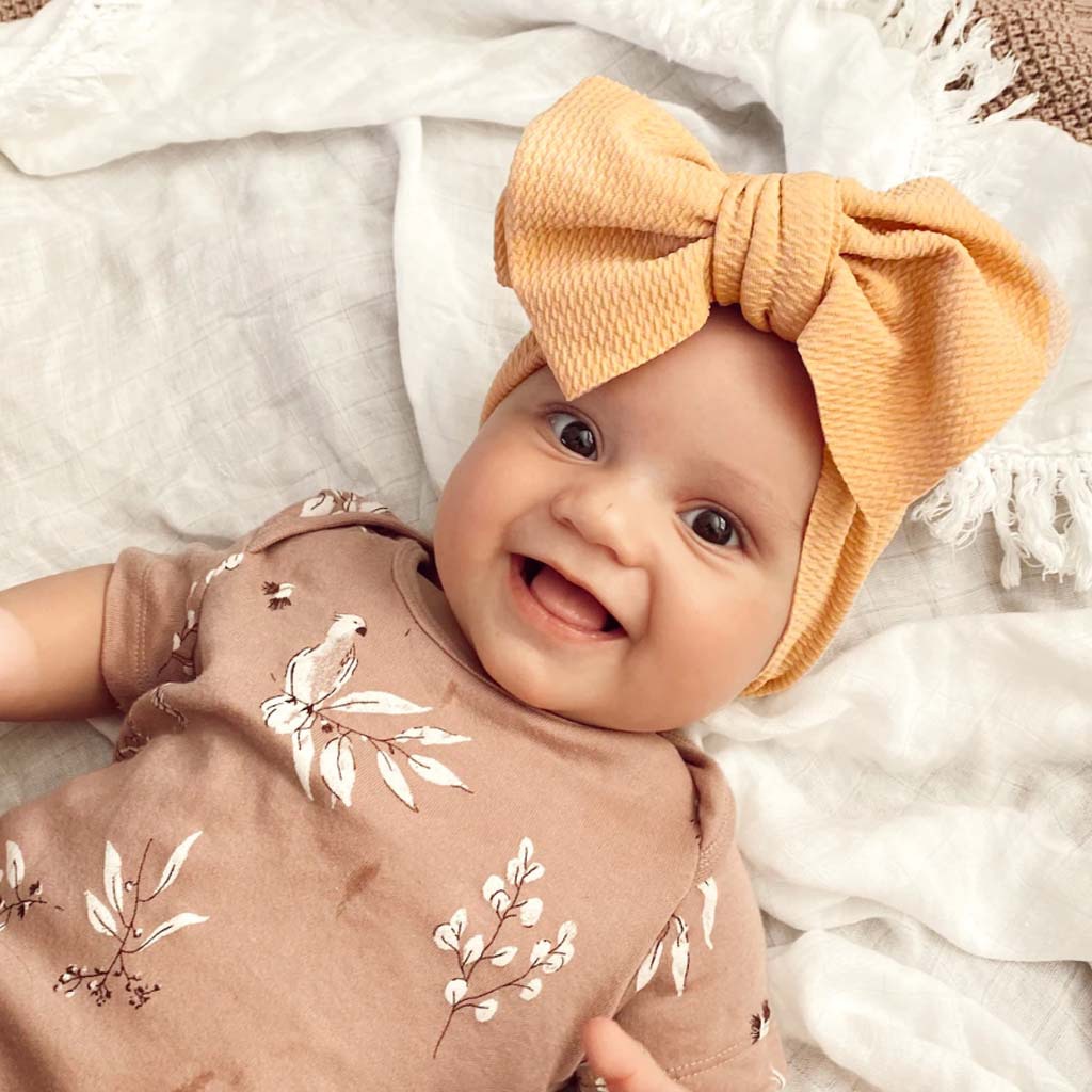 歐美新款兒童柔軟蝴蝶結髮帶髮飾 嬰幼兒多色頭飾Baby hair band