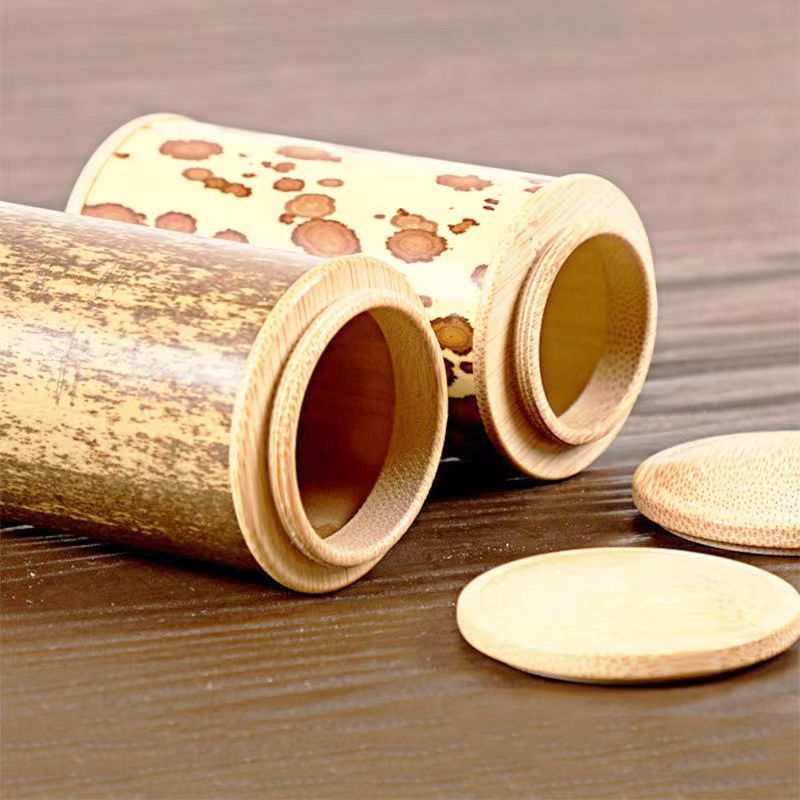 卸売り竹茶葉缶竹製茶葉筒携帯型竹製品香筒天然小竹筒茶道収|undefined