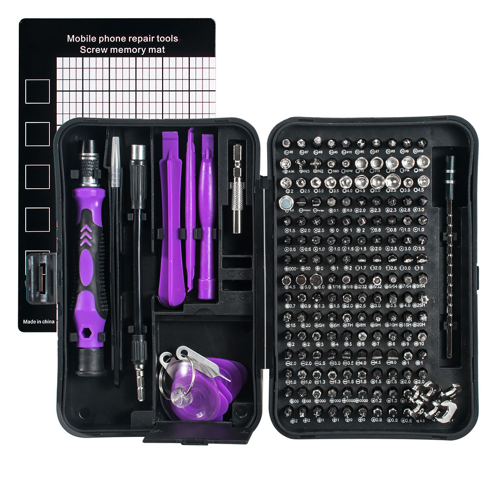 WEEKS [Affordable Edition] Mobile Telecom Maintenance Screwdriver Tool 170 in 1CRV Steel Screwdriver Set