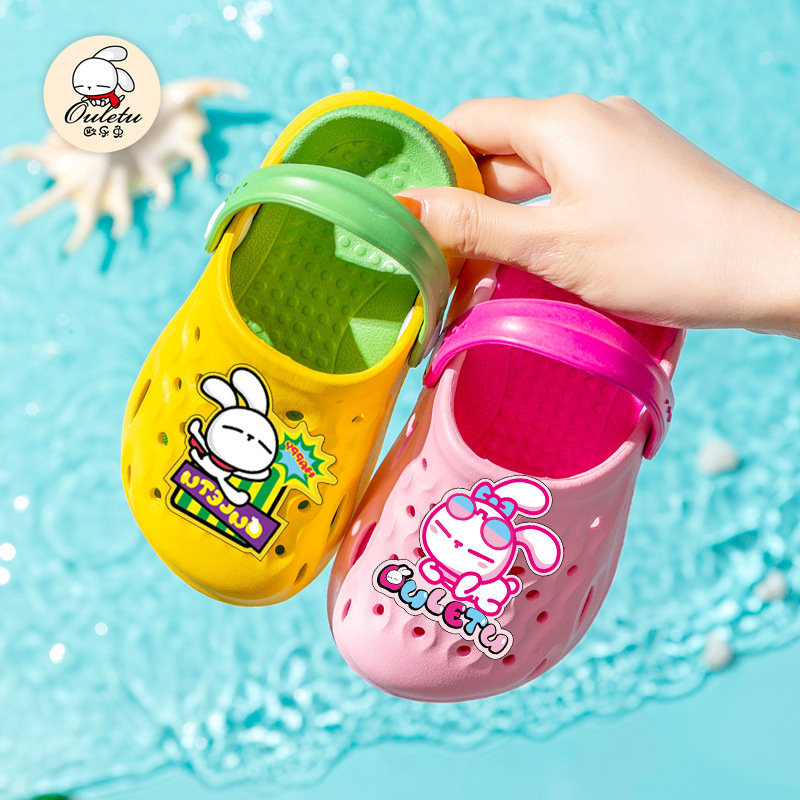 Factory wholesale summer new breathable children's hole shoes boys and girls Baby closed toe sandals garden shoes