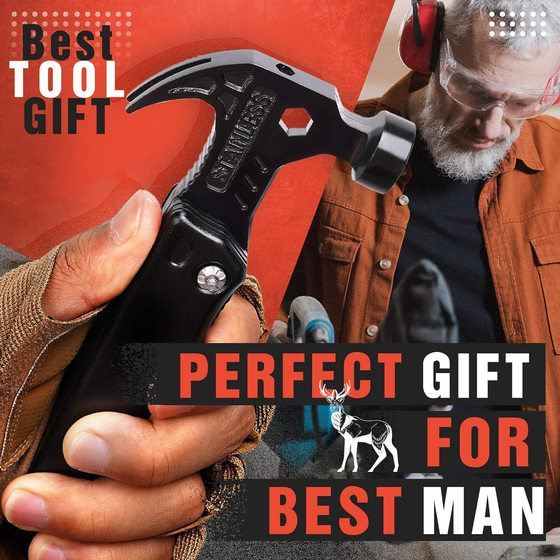 Multifunctional Claw Hammer, Pliers, Folding Knife Combination, Outdoor Camping Hardware Tools, Amazon Cross-Border Hot Model