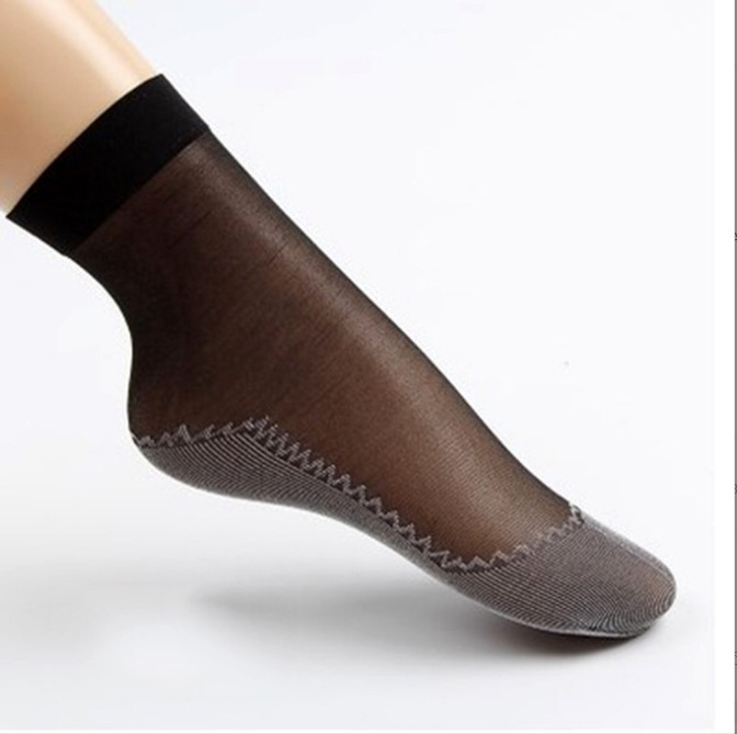 Summer thin cotton bottom socks stockings ladies anti-hook silk non-slip anti-sweat velvet steel stockings stockings cotton socks