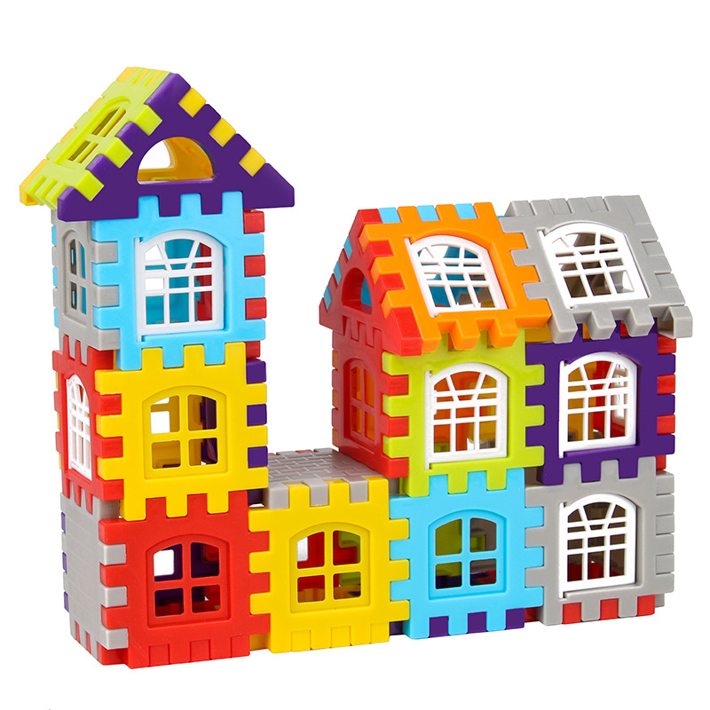 Children's large house building blocks assembling toys educational early education large particle block three-dimensional puzzle 3-6 years old female male