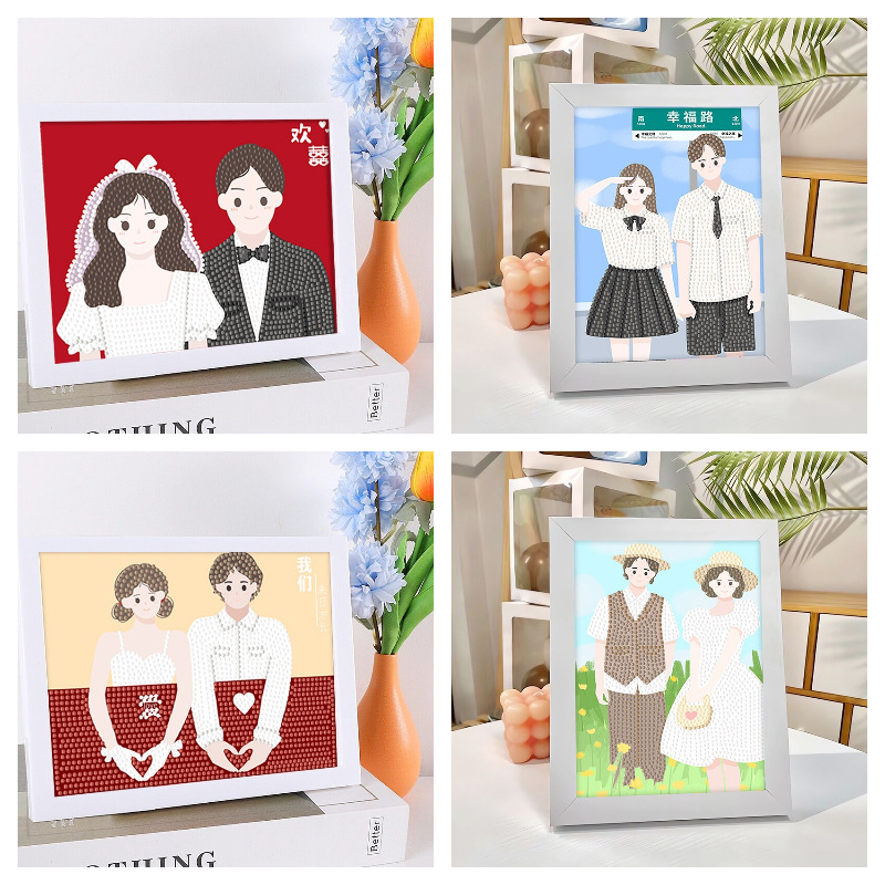 Diamond Sticker Handmade Cartoon Ling Na Belle Wholesale Diamond Painting DIY Masonry Painting Toy Gift