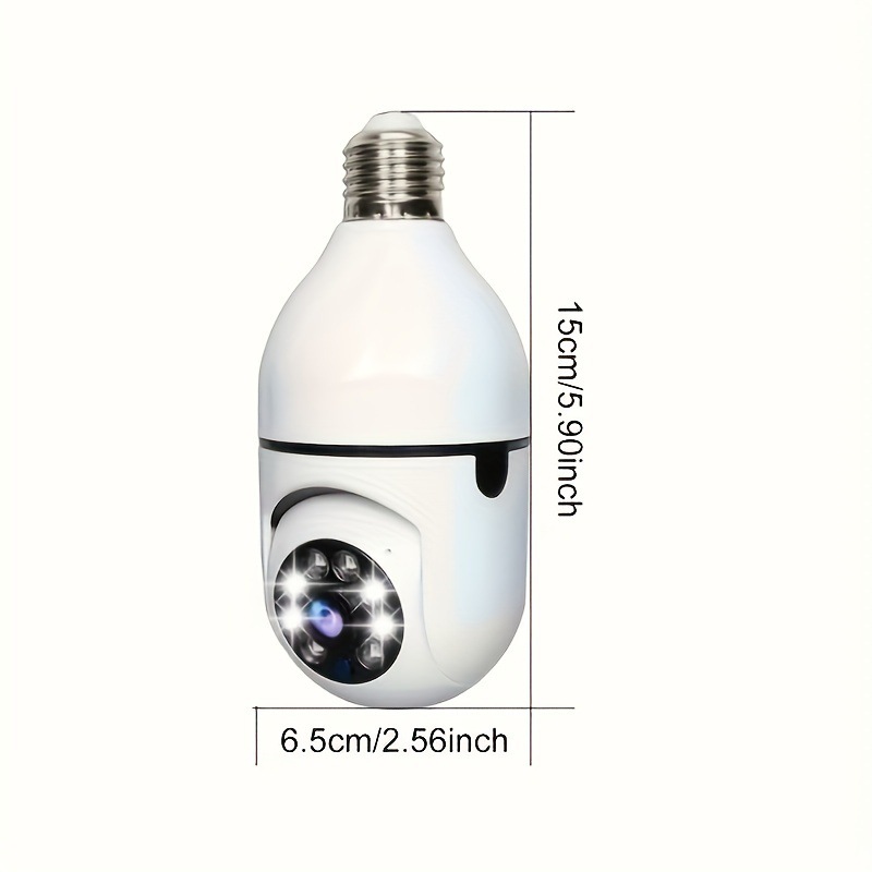 Lamp holder camera 360 panoramic home HD night vision monitor wireless wifi mobile phone remote voice