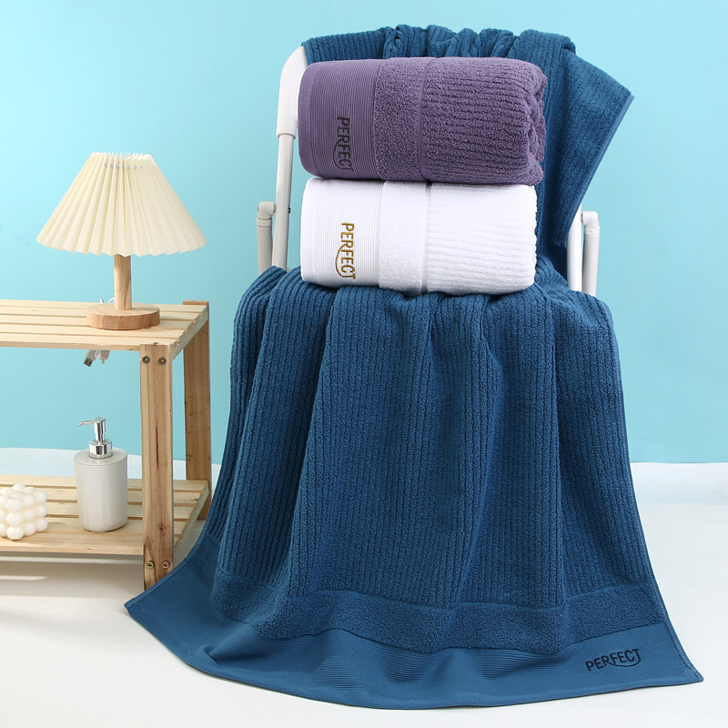 Towel factory wholesale thickened 700g hotel foreign trade bath towel business gifts cotton 32 shares bath towel embroidered logo