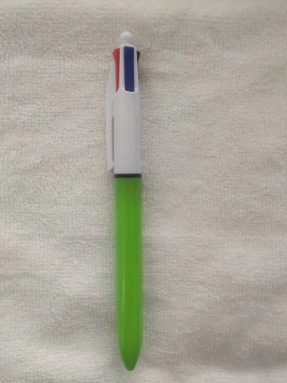 Factory wholesale push type 4 color ballpoint pen bullet pen office stationery student examination ballpoint pen