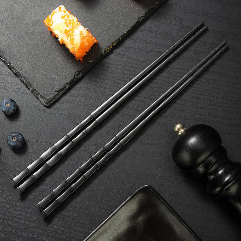黒合金箸レストランホテル専用業務用箸黒箸高温消毒箸|undefined