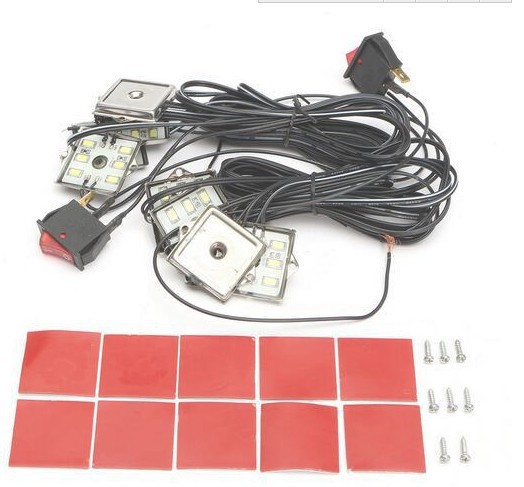 Pickup lamp 48LED2 M car reading lamp 36 * 36mm monochrome white light DC12V driving