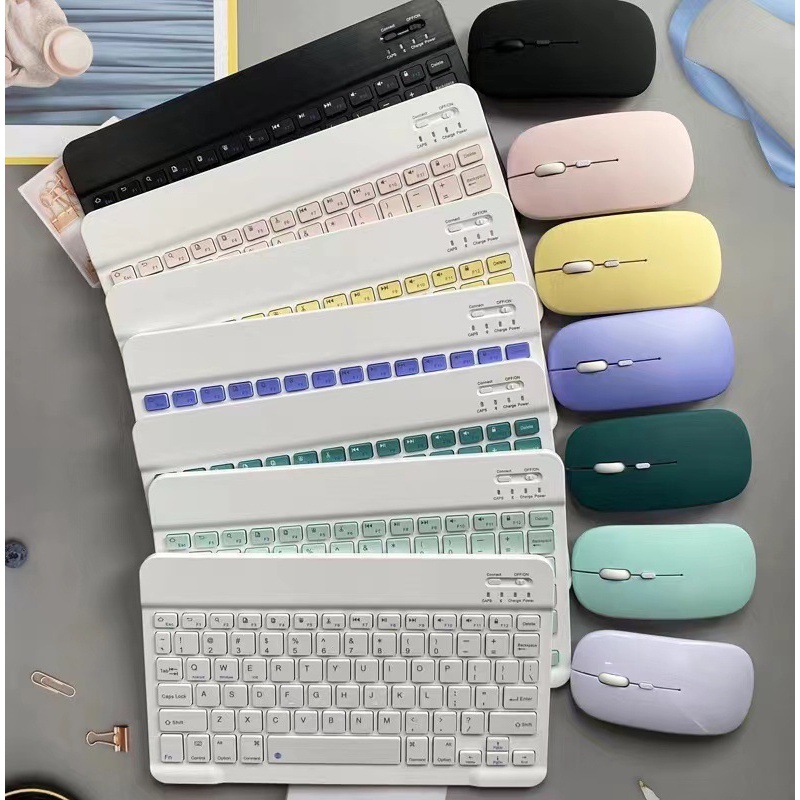 Wireless Bluetooth keyboard for Apple ipad mobile phone tablet IOS Huawei tablet computer external mouse keyboard