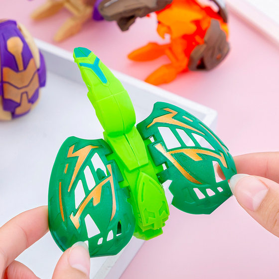 6 bulk random hair deformation Egg toy simulation dinosaur deformation egg boy deformation egg small gift wholesale