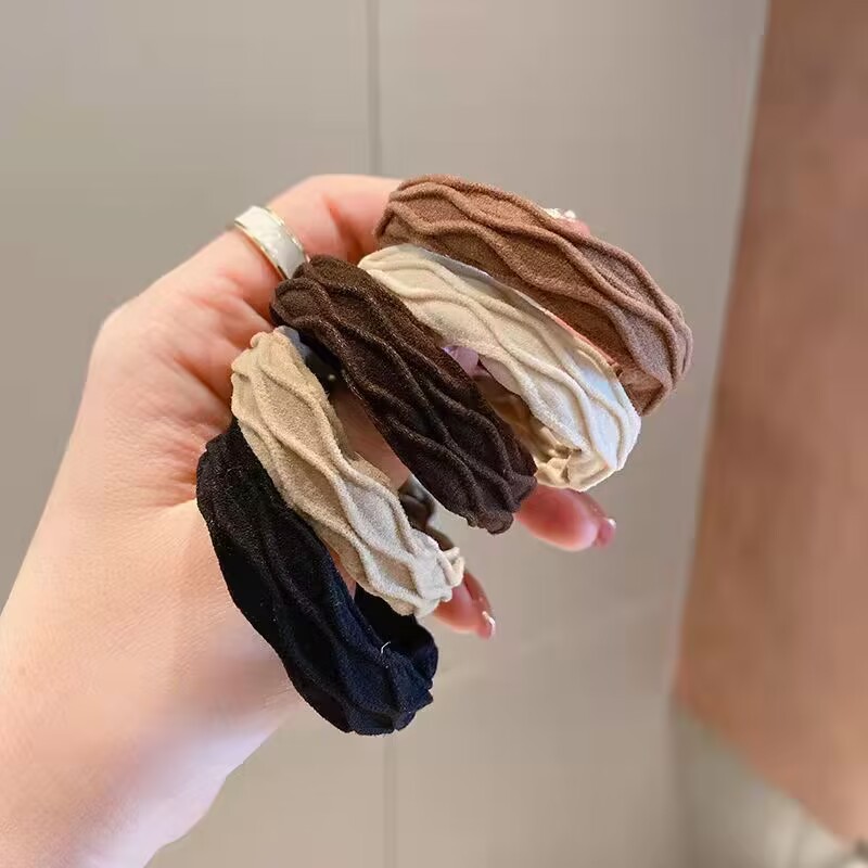 Hair band hair rope high elastic rubber band female hair tie adult seamless thick thick simple headdress hair rope New