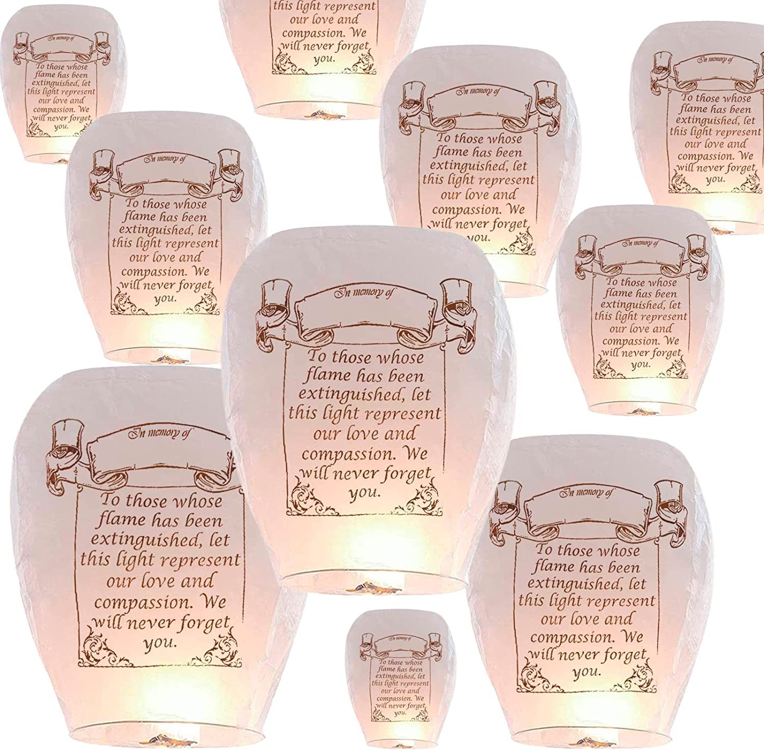 Cross-border Kongming Lantern Chinese Lantern Flame Retardant Wishing Lamp Flame Retardant Wishing Blessing Commemorative Engraving Lamp