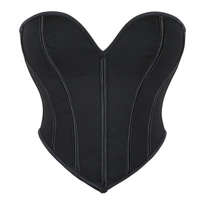 Cute Heart-shaped Strapless Corset Breathable Mesh Shoulder Shoulder Shoulder Dress Push-up Corset Top Outer Wear Lingerie Sexy