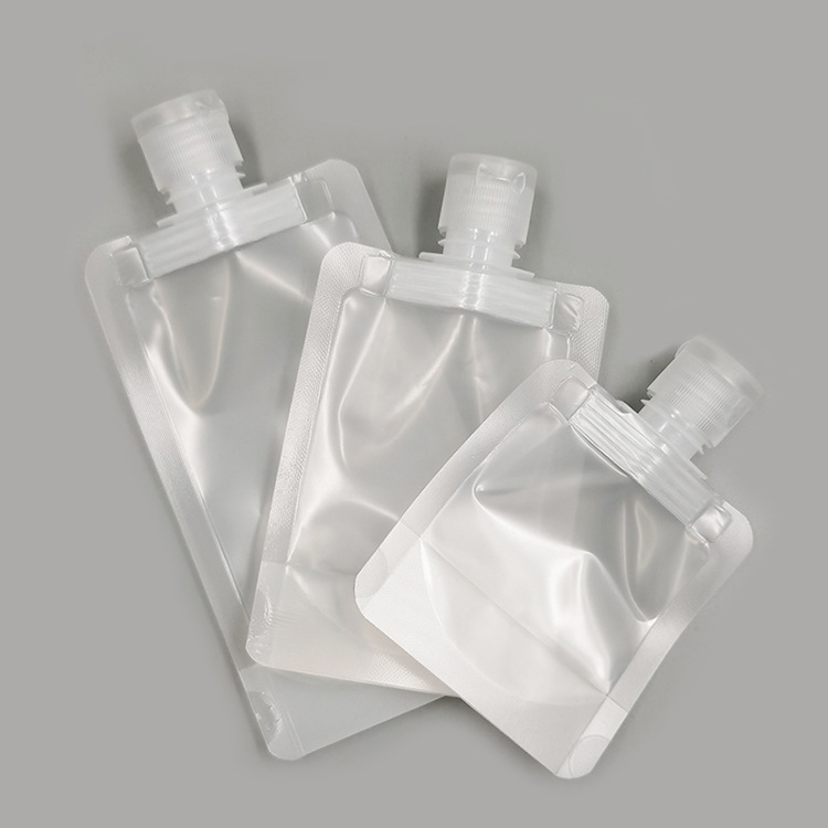 Portable Travel Lotion Packing Bag Cosmetic Shampoo Outgoing Transparent Suction Nozzle Bag Cover Bag Sample Bottle