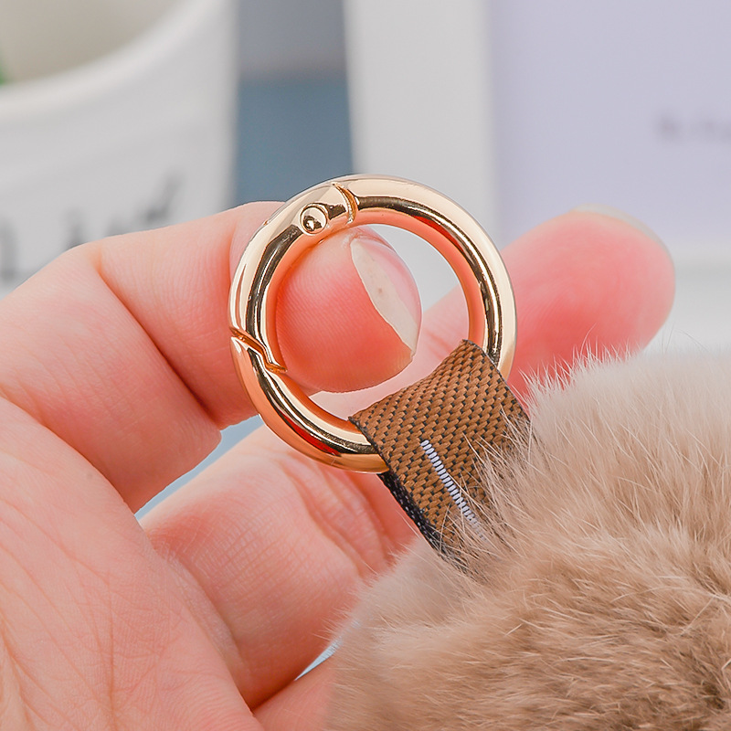 Zinc alloy 5-point golden spring ring, personalized female luggage hardware buckle, mobile phone case, decorative pendant, desk calendar, key ring