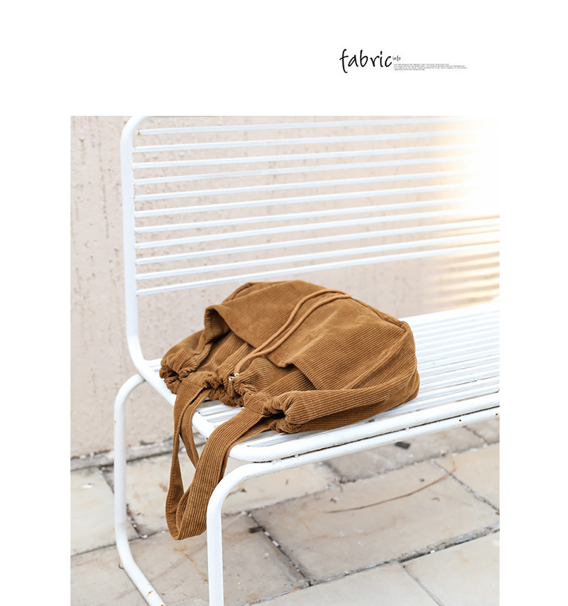 Japanese Style Vintage Corduroy Handbag ins Canvas Large Capacity Underarm Bag Internet Popular Fashionable Drawstring Shoulder Bag for Women_voghion.com