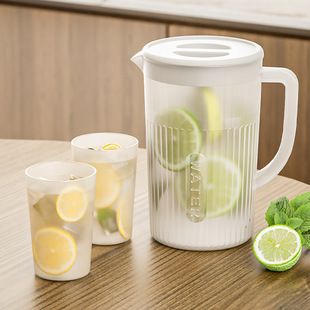 Japanese Style Refrigerator Cold Water Kettle Household Cold Water Cup Large Capacity High Temperature Resistant Water Storage Summer Beverage Barrel Cold Soaking Water Kettle Cold Water Kettle
