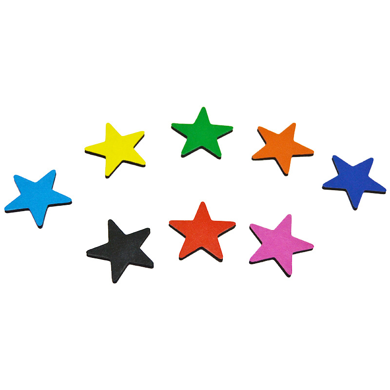 30 mmmmeva Five-pointed Star Refrigerator Sticker Jewelry Star Magnetic Sticker Work Progress Logo Magnetic Magnetic Sticker