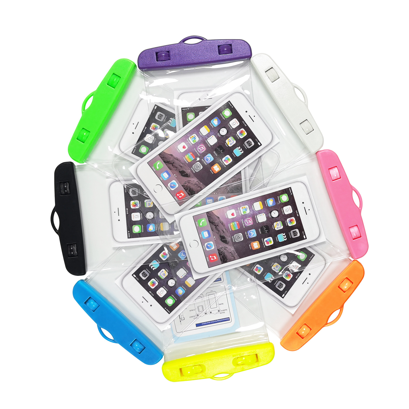 Mobile phone waterproof bag drifting diving swimming transparent mobile phone bag touch screen PVC sealed bag airbag mobile phone waterproof case
