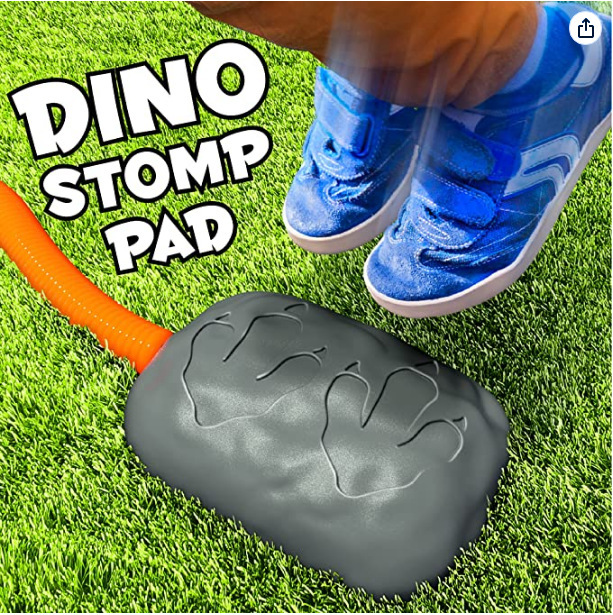 Cross-border Amazon new children's toy foot pedal launcher gun flying dinosaur skyrocket outdoor parent-child