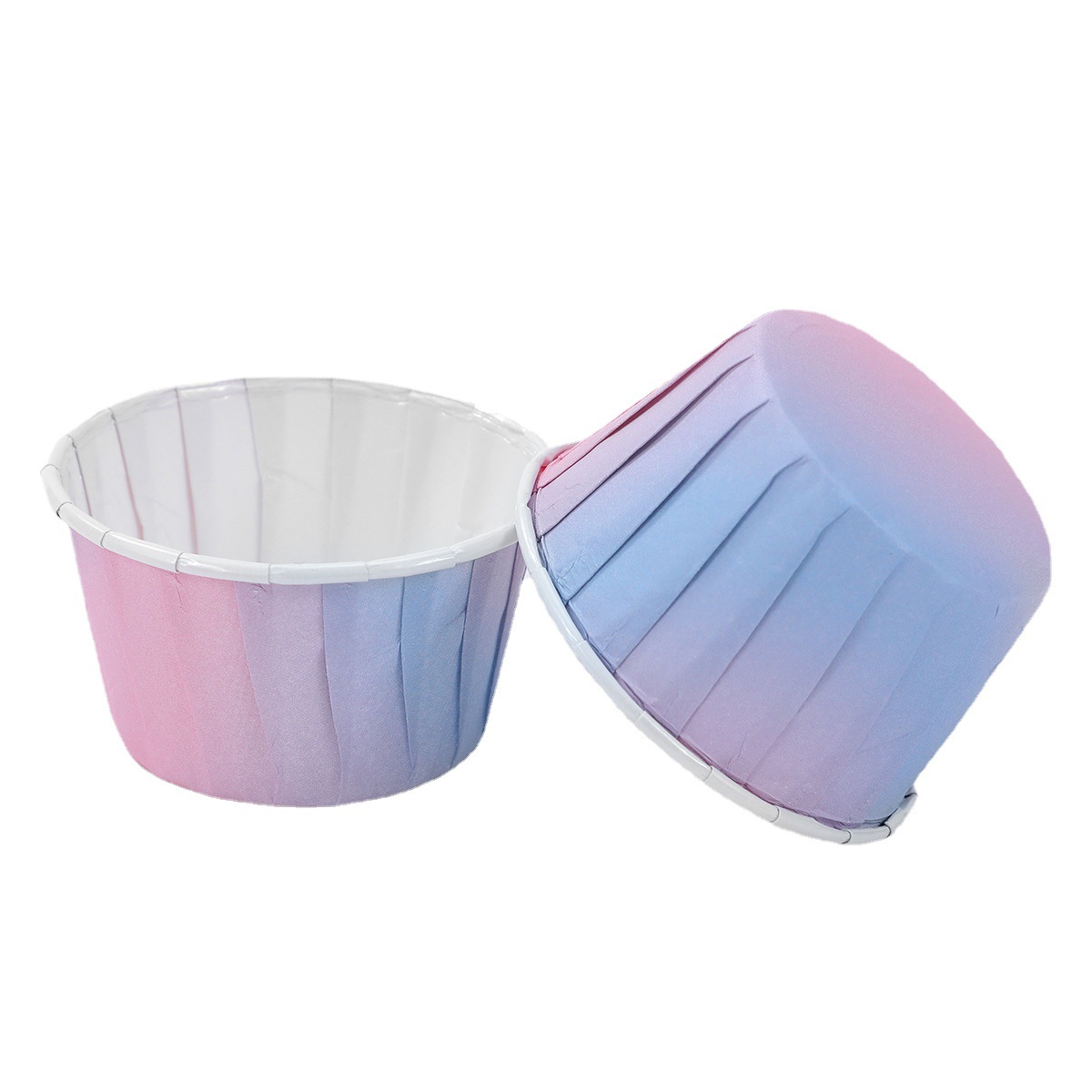 Gradient color muffin cup cake paper cup household dessert table cup muffin lace cup oven Tulip paper cup