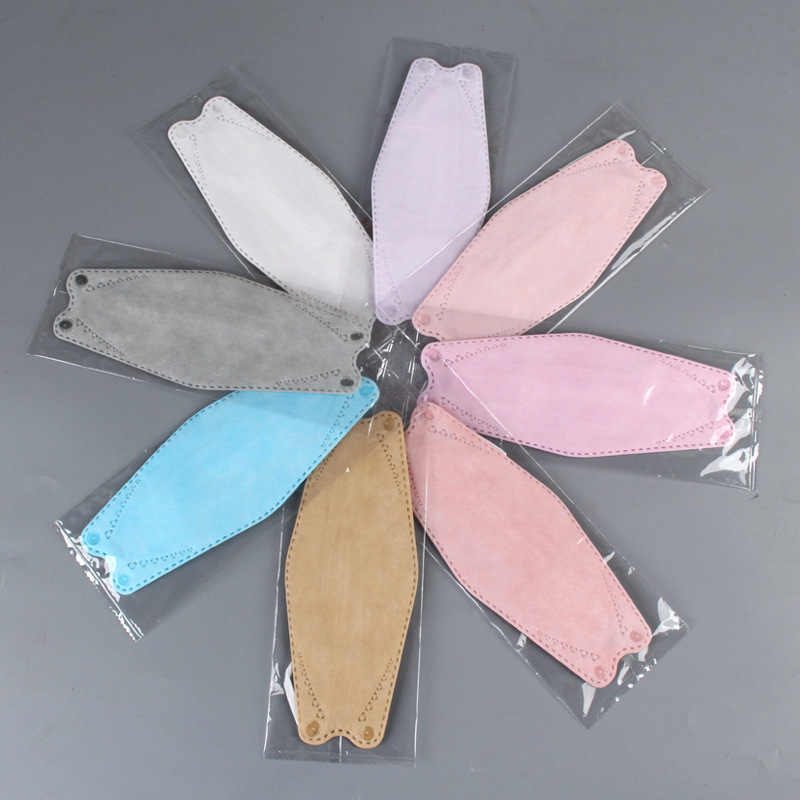 Ruierxin 3D adult KN94 mask fish mouth Willow KN95MASK independent packaging KF95 three-dimensional protection