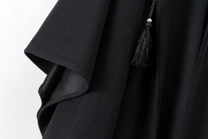 Dunklen stil Europäischen und Amerikanischen herbst und winter mit kapuze langen umhang mantel mode lässig frauen kleidung 22 neue lose wolle schal_voghion.com