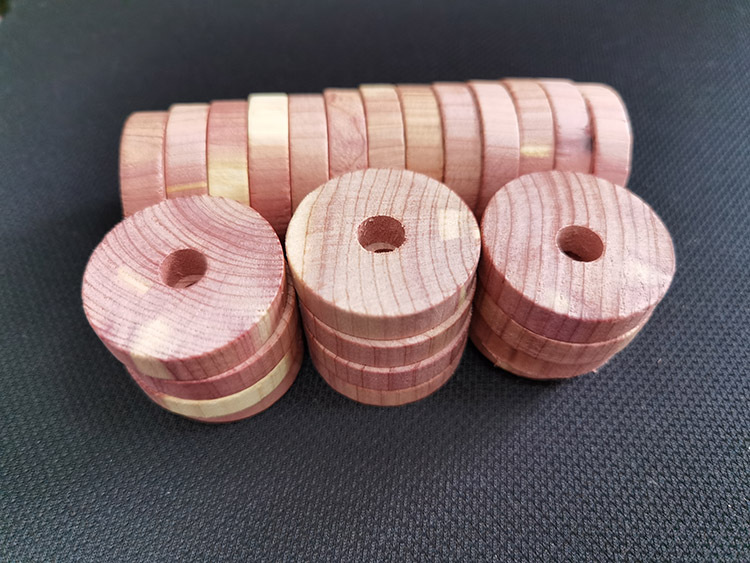 Factory Sales American Red Cedar Ring Cedar Wood Beads Cedar Wood Balls Cedar Wood Blocks Red Cedar